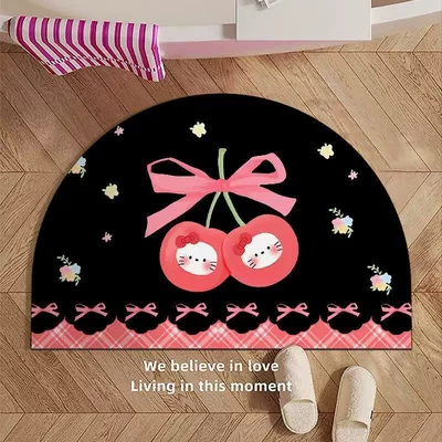 Mat, Bathroom Entrance Mat, Household, Avtomobil döşəmə paspasları - pink-cherry-kt-4060cm25mm-diatom-mud