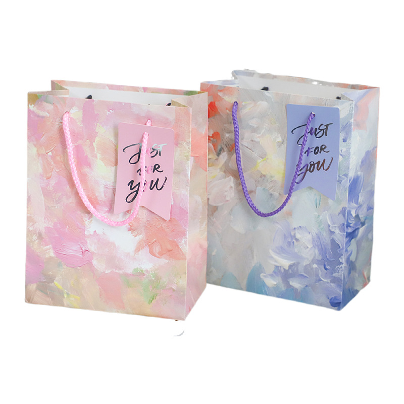 Estilo de lujo ligero, hermosa temporada de graduación, bolsa de papel para maestros, cumpleaños 520, bolsa de regalo para el día de la madre, bolsa de papel portátil