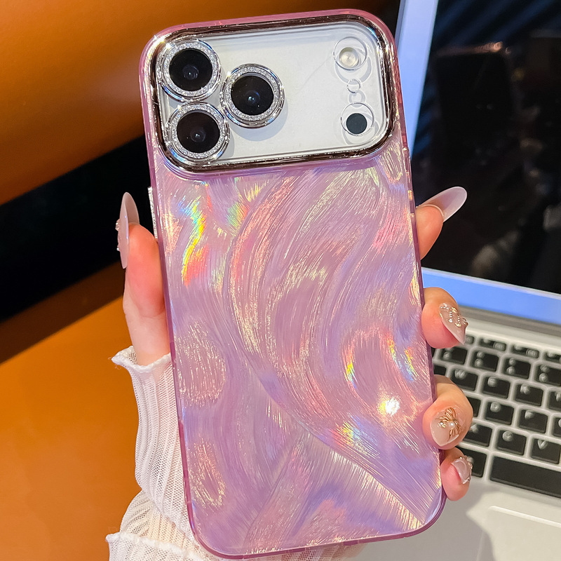 双面覆膜IMD适用iPhone17Air手机壳苹果16ProMax羽毛纹防摔保护套|undefined