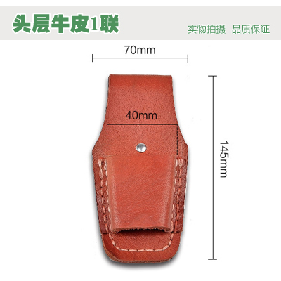 Paquete de herramientas eléctricas de cuero puro bolso de cinturón de hardware pequeño cinturón abrazadera gruesa herramienta de cuero de cinco llave