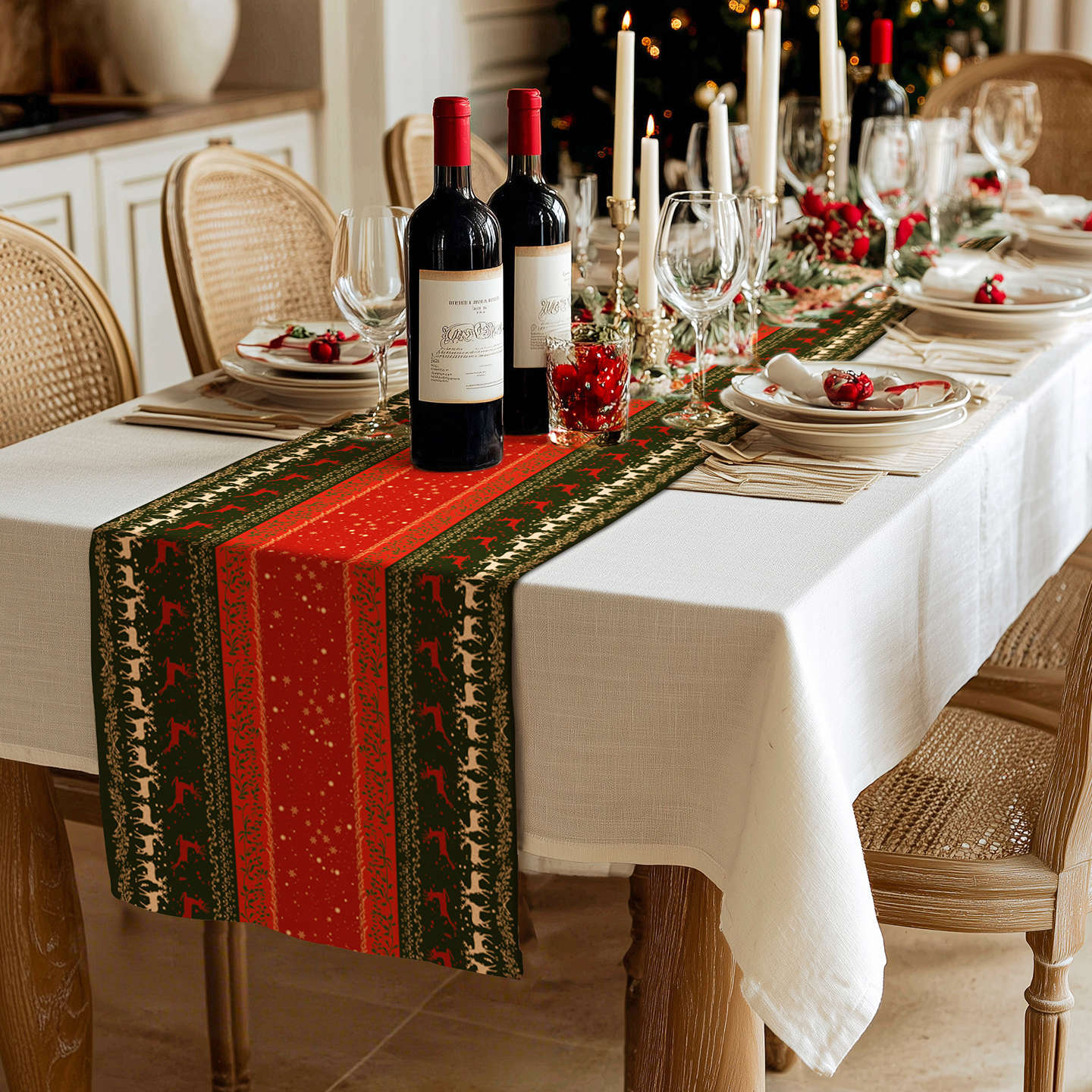 Enlace agosto 55 banderas de mesa de Navidad (65)