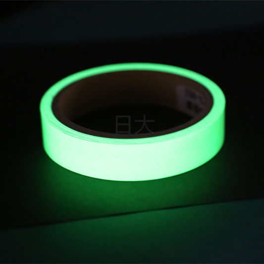Color luminous tape staircase fire warning tape stage floor stickers self-luminous PET fluorescent light storage tape