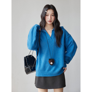 ����㑡��nϵͨ�ڼ�ɫPolo�I���^ᘿ���Ů���������L��ë��W718C