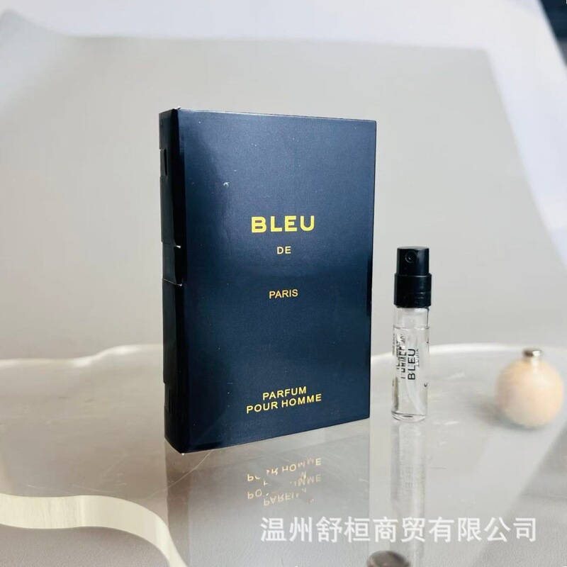 The Blue and Golden Version of the Powder Meets Miss Coco No. 5 Eau De Charm Sports Men's Gabrielle Stall Is a Hit