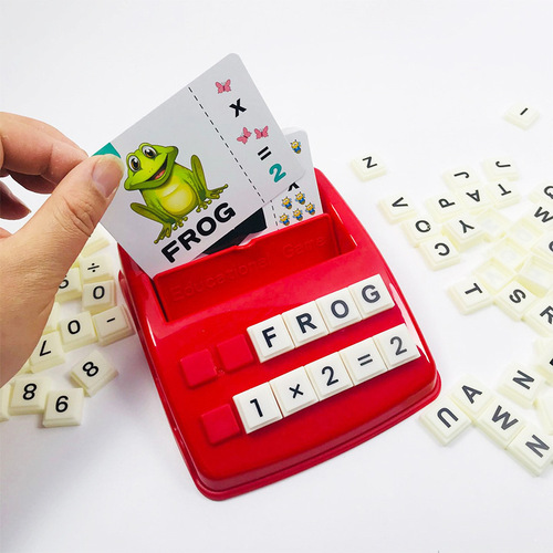 跨境 英语字母算术学习机 早教看图识字单词卡片记忆益智儿童玩具