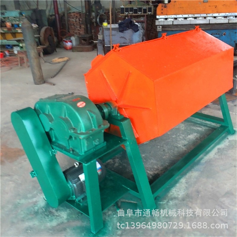 零件翻新六角研磨机 钻孔火烧铁干磨机 海晟垃圾铁打磨抛光机