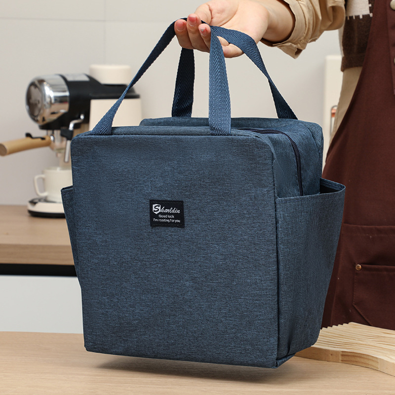 Nuevo comercio exterior explosivo bolsillo doble de gran capacidad bolsa de almuerzo de aislamiento térmico bolsa de almuerzo de trabajo con bolsa de almuerzo caliente transfronterizo