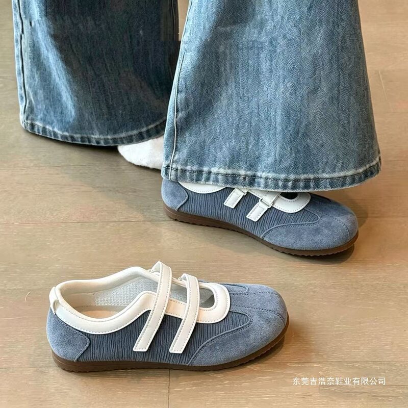 2026 Summer New Soft Sole Comfortable Sporty Velcro Mary Jane Shoes Shallow Slip-On Versatile Breathable Loafers Cotton 2026 Summer New Soft Sole Comfortable Sporty Velcro Mary Jane Shoes Shallow Slip-On Versatile Breathable Loafers Cotton