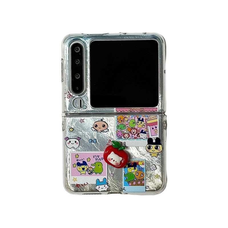 かわいい漫画たまごっち電話ケース OppoN3 Huawei purax Honor Xiaomi vivo 折りたたみに適しています|undefined