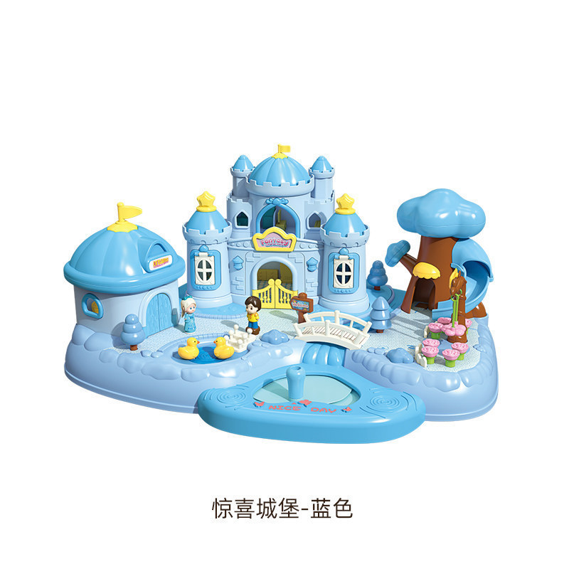 Simulación magnética infantil transfronteriza Jardín de sueños Castillo modelo de casa Jardín granja escena casera juguetes