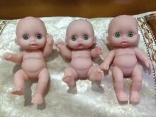 大眼娃泰国古曼童搪胶公仔娃娃13CM洋娃娃儿童仿真软胶娃娃女孩婴