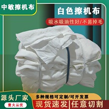 边角料纯棉碎布论斤白色工业擦机布大块刀口碎布头吸水吸油不掉毛
