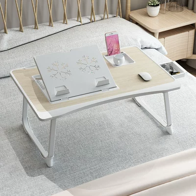 Suitable for Car Backseat Small Table Board, In-Car Dining Table, Car Folding Table, Car Small Desk, Car Backseat Writing Desk (Car table board) - six-speed-adjustable-drawer-white-maple-dyj365