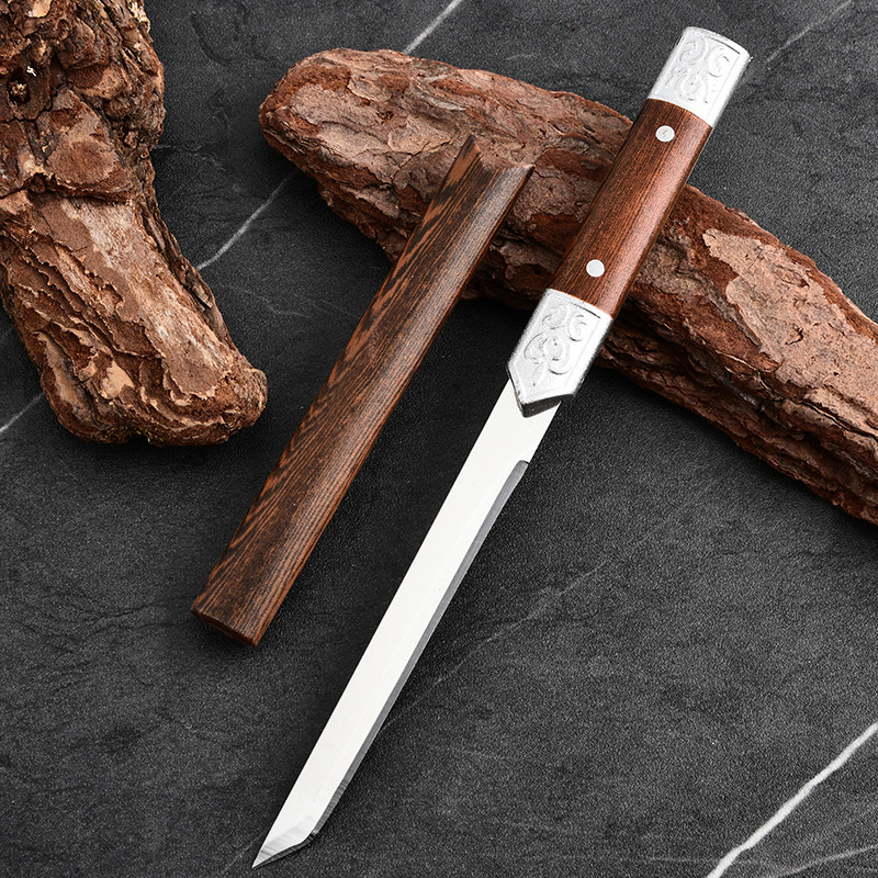 Recién lanzado para acampar de autodefensa al aire libre, carne multifuncional portátil, frutas y verduras, cortadas en rodajas, cuchillos de frutas, etc.