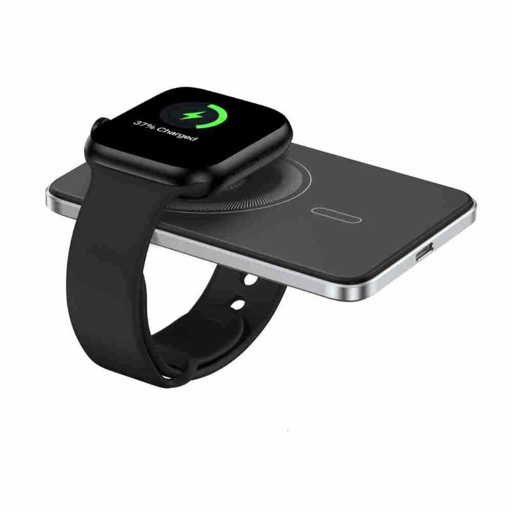 Трансграничный ультратонкий магнитный блок питания Magsafe из алюминиевого сплава, 22,5 Вт, быстрая зарядка, мобильный источник питания, перезаряжаемые часы