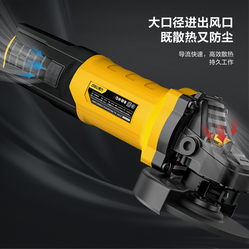 有力なアングルグラインダーは研磨研磨電動工具を持って小型の手砥石DL-JM125-W1を切断します。|undefined