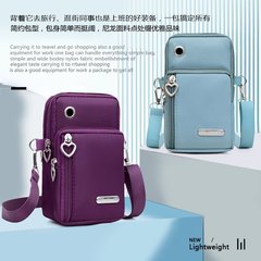 携帯電話バッグ女性のクロスボディバッグ 2025 新しい韓国スタイルのナイロン布バッグカジュアルショルダー小さな正方形バッグアームバッグ多目的バッグ
