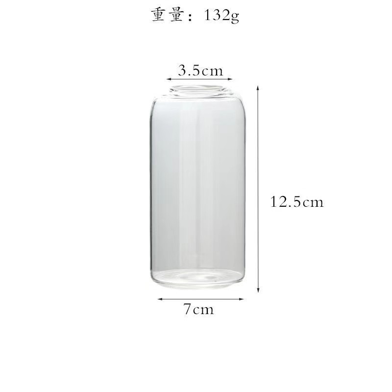 Vaso de vidrio decorativo transparente nórdico ins viento sala de estar decoración creativa vasijas de vidrio flores secas al por mayor hidroponic