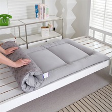 新款纯色加厚大豆羽丝绒床垫秋冬季学生宿舍水洗棉厚床垫批发零售