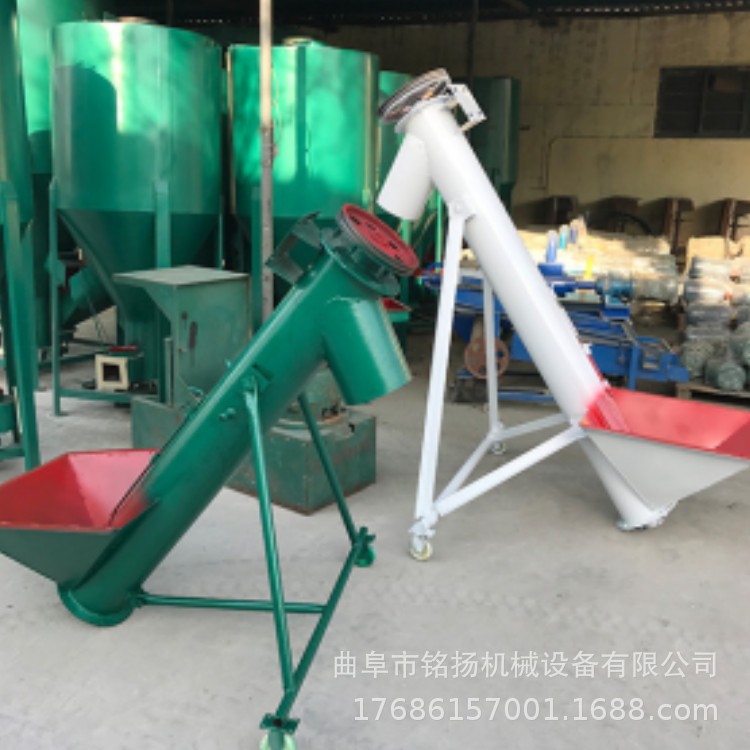 煤渣垂直5米输送机 140小管径细粉螺旋提升机 粉砂绞龙上料机