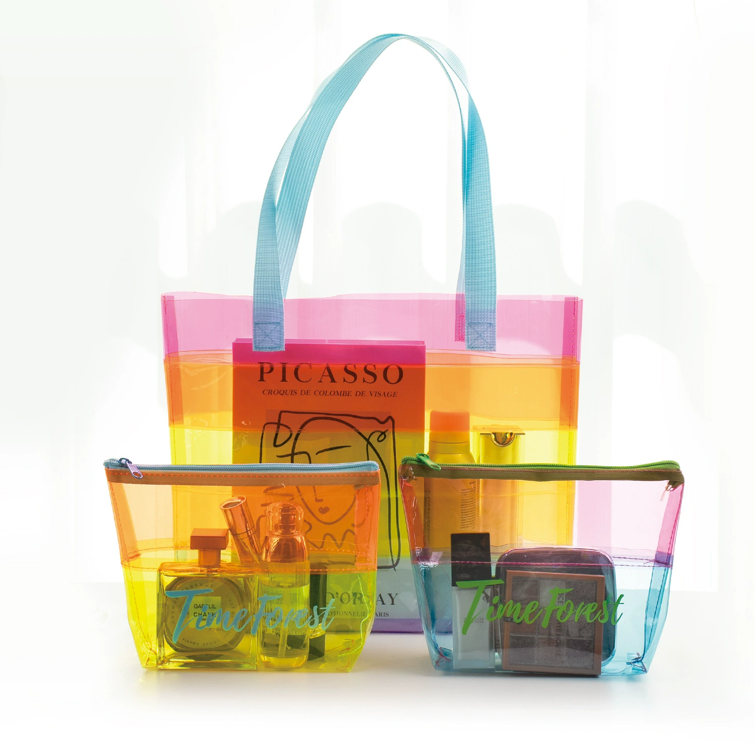 Производитель: индивидуальный ПВХ радужный пластиковый прозрачный подарочный пакет, желеобразная сумка-шоппер, высококачественная сумка для покупок