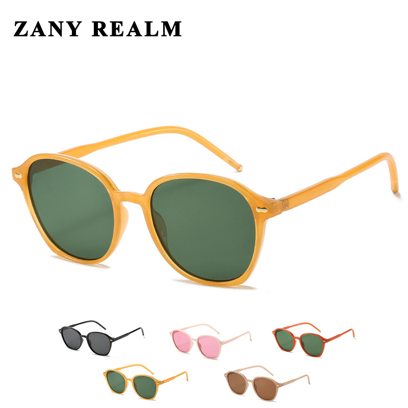 Verano retro color caramelo Pequeño Libro Rojo gafas de sol TikTok ins fabricante de gafas de sol Nuevo Internet celebridad gafas de sol redondas hombres y mujeres