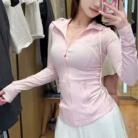 Lulu тот же костюм для йоги куртка женская куртка с капюшоном на молнии кардиган тонкая спортивная одежда для бега