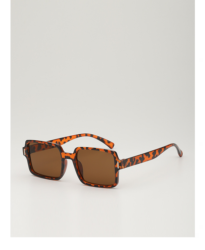 Elegant, Basic Style Brown, Black Color Elegant Basic Leopard Ac UV400 Protection Square Full Frame Women's Sunglasses