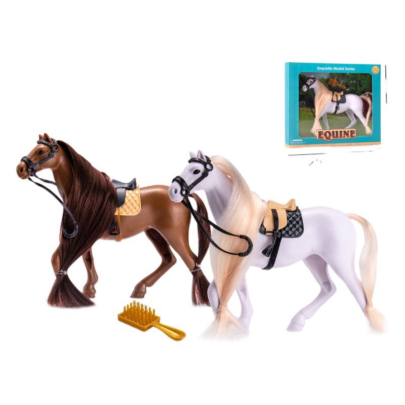 Simulación DE LOS NIÑOS animal traje jugar casa juguete diversión caballo granja traje decoración educación temprana cognitiva modelo de juguete