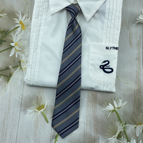 Red gold zipper striped tie JK/dk hand-knotted campus style unisex style free of charge gray collar flower versatile