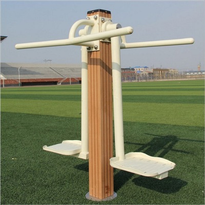 塑木健身路径 双人摇摆双人坐蹬社区公园学校广场户外健身器材 |ms