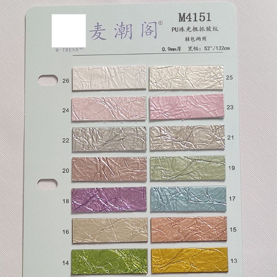 Metal perlado agrietado resistente a la oxidación pu estampado cuero especial bolsos bolsos zapatos ropa tela juguete