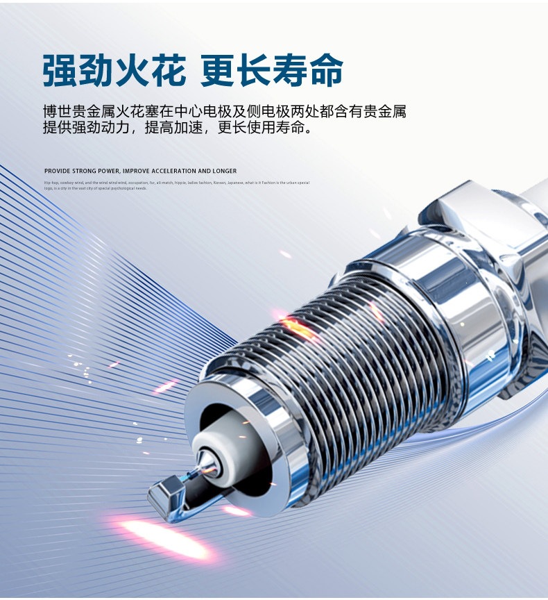 Suitable for Bosch Spark Plugs for Hyundai Reina, Elantra, Kia K2, Forte, K3, Huanchi, Yuena, Kx Cross