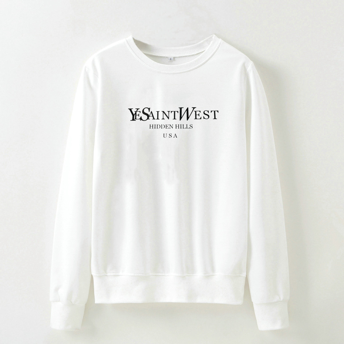 Letter Print Long-Sleeved Sweatshirt NSOSY111535