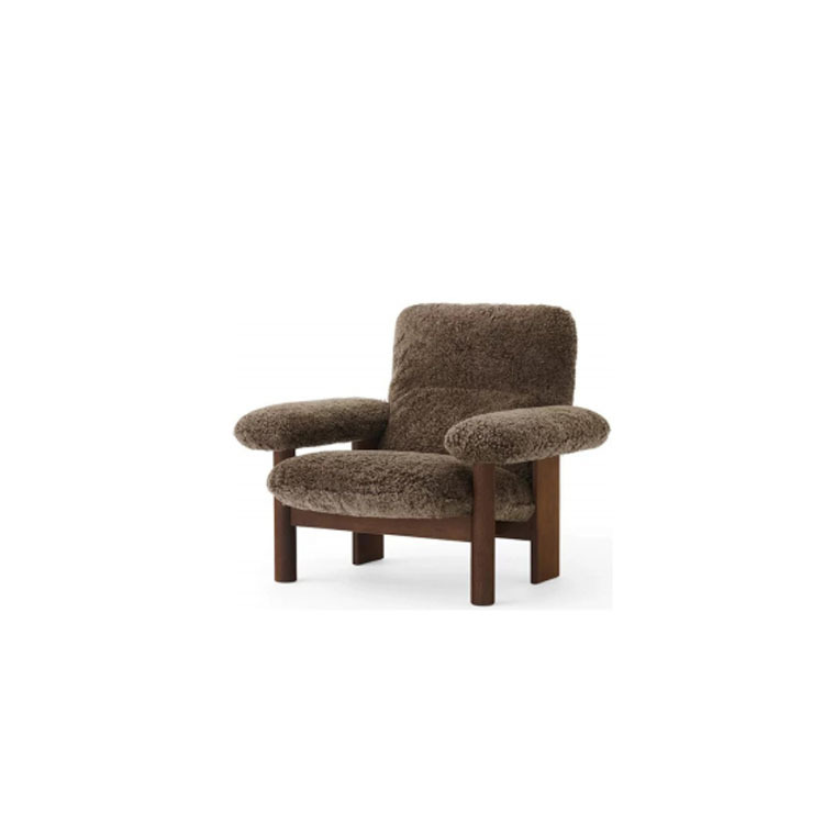 Sillón Individual de Madera Maciza para Cafetería y Restaurante image 37