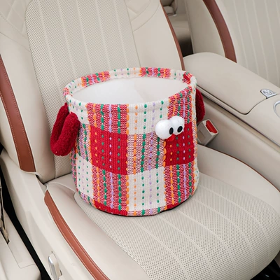 Car Storage Bin for the Car storage bag/box - red-big-eye-storage-bucket