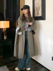 韩系感风衣外套女2025春秋季新款小个子巨好看薄款韩版中长款