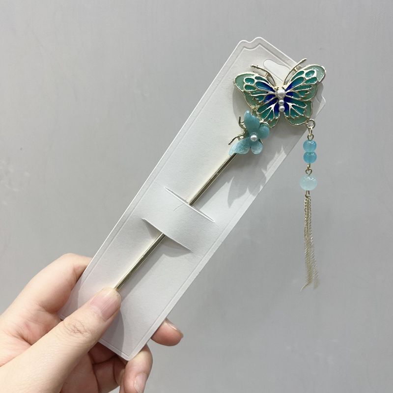 发簪现代简约新中式簪子古风步摇发钗汉服旗袍头饰渐流苏发簪|undefined