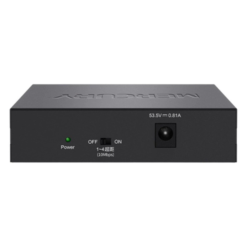 MERCURY MS06CP 6-портовый 100-мегабайтный сетевой коммутатор PoE Мониторинг безопасности источник питания PoE