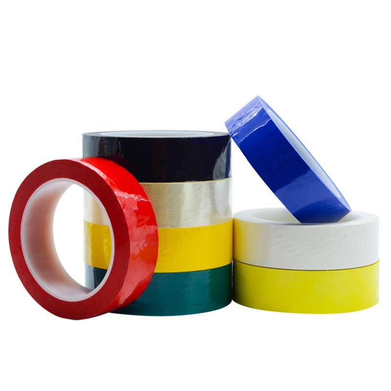 Cinta adhesiva de color PET alambre transformador resistente a altas temperaturas 5S adhesiva aislante cinta de posicionamiento de logotipo de escritorio