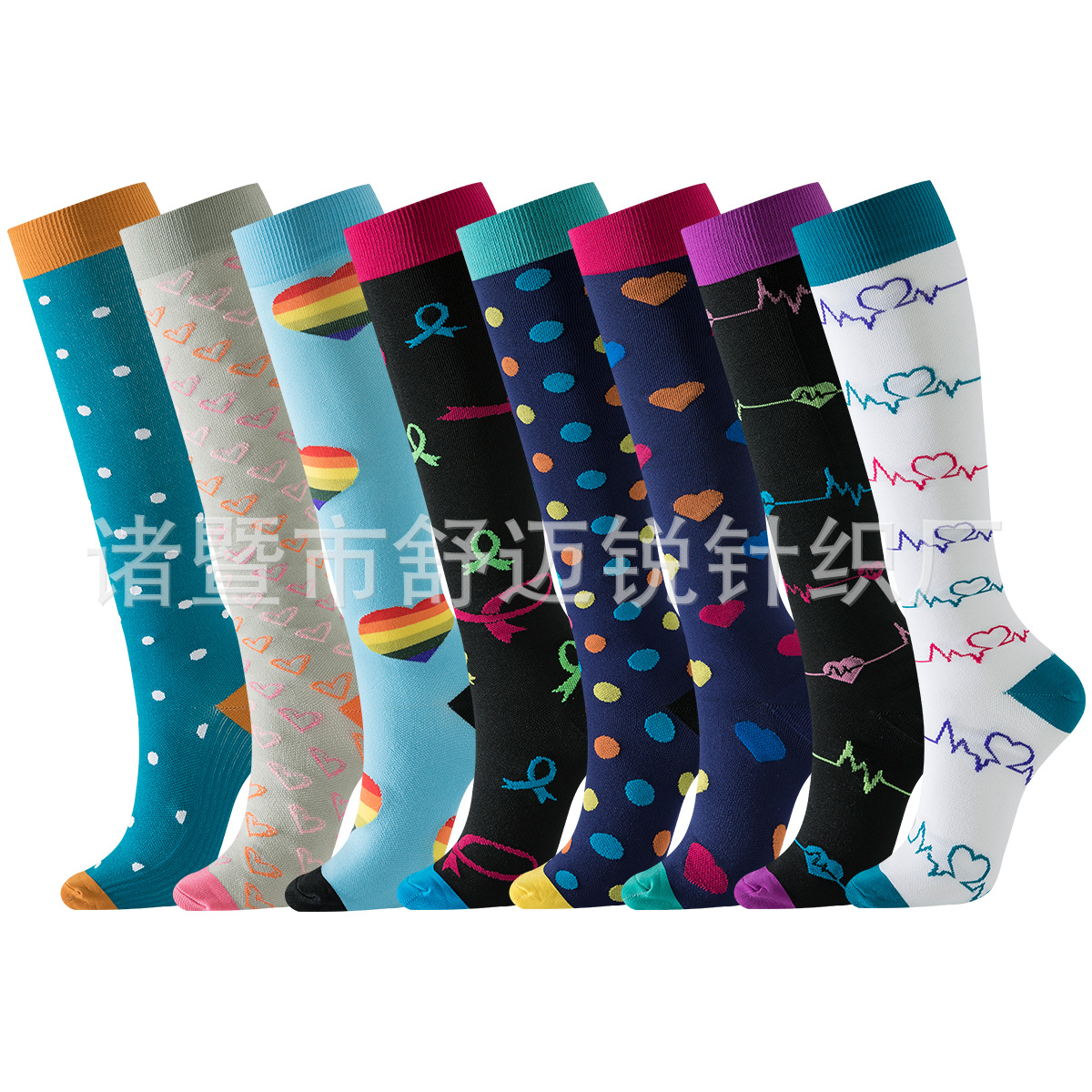 Sport compression stocking factory calcetines de presión al por mayor calcetines de compresión