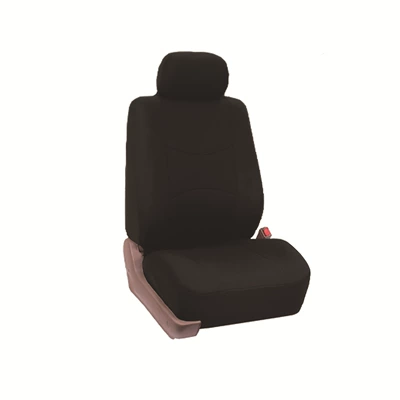 Five-Seater Car Seat Cover Flat, Universal seat cover - black-single-seat-2-piece-set-general-purpose