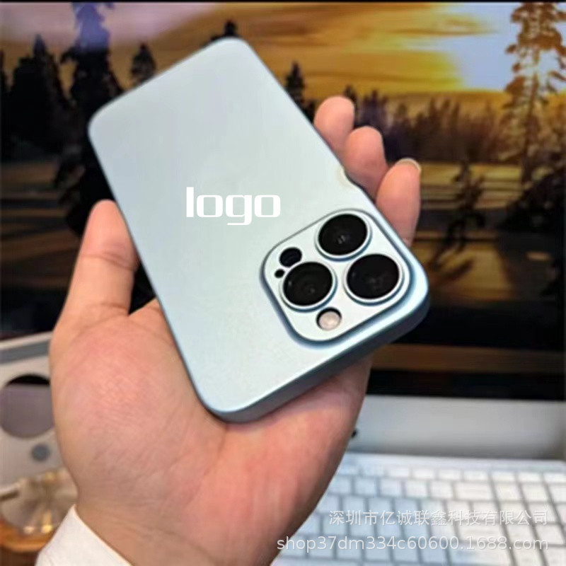 iPhone17超薄マット仕上げ携帯電話ケース、Apple15レンズフィルム、14フルカバー、13promax無地ハードケースに適用|undefined