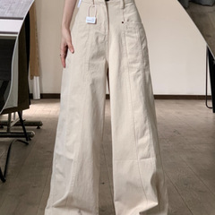 小个子一米五美式工装牛仔裤女宽松弯刀阔腿夏季新款拖地直筒裤子
