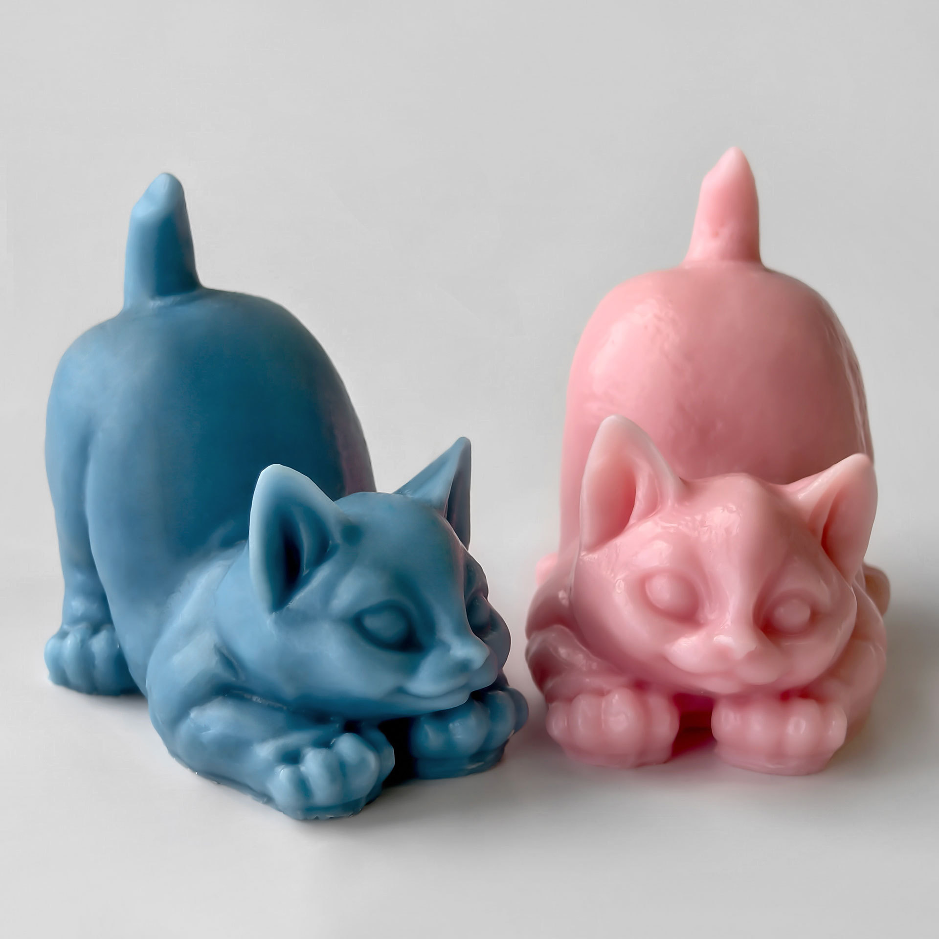 Jiahui-mei estereoscópio gatito tira magnética goteo moldes de adornamiento diy lindo gato molde de bananas