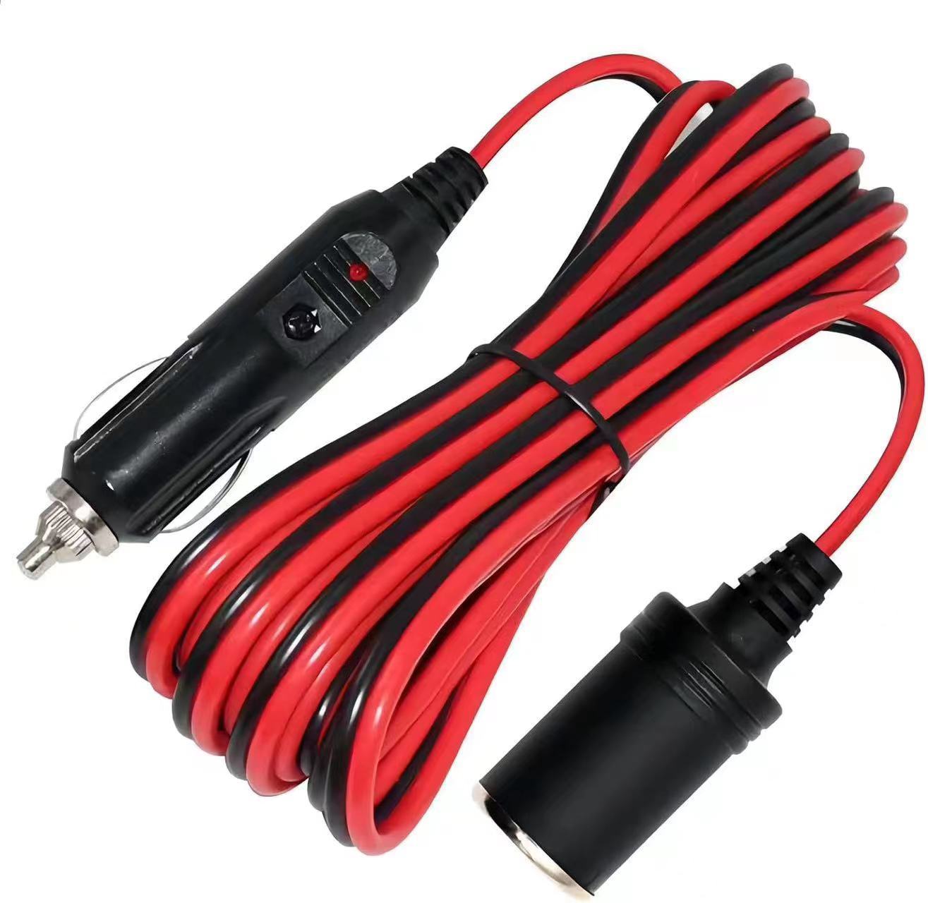 4m Car Cigarette Lighter 16Awg/Spt-2 Power Cord with Bullet Connector Female Plug Extension Cable for Vehicle Use