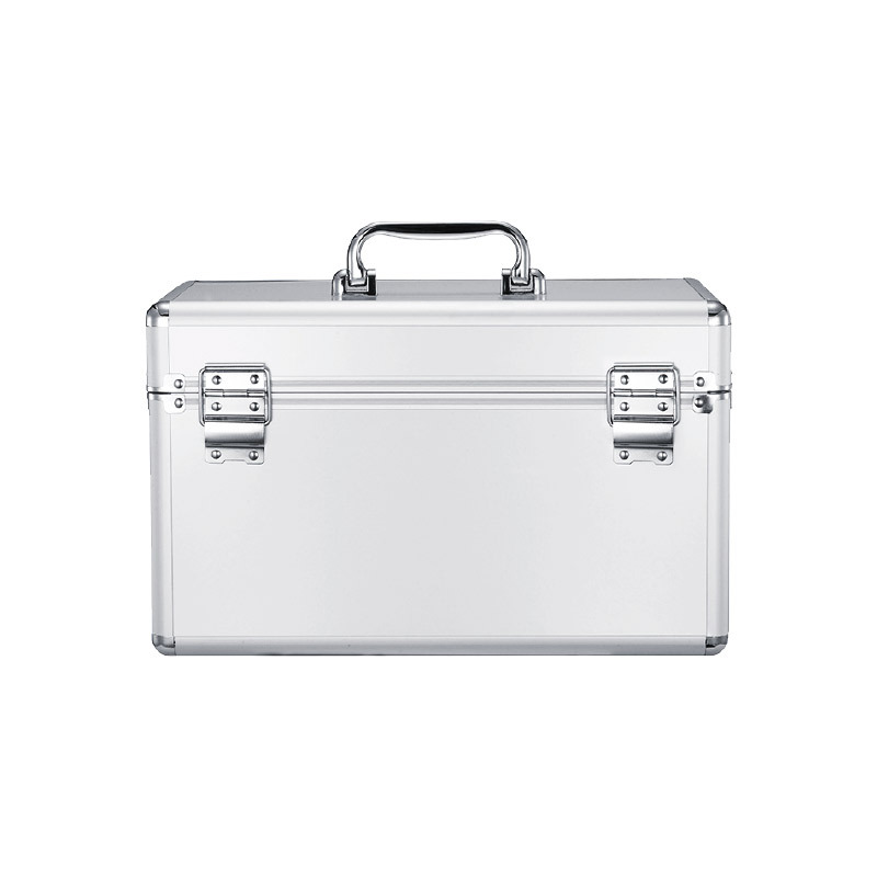 Caja de medicina Jinlongxing Caja de medicina de aleación de aluminio con cerradura Caja de medicina de emergencia al aire libre multicapa de almacenamiento en el hogar Caja de medicina de emergencia