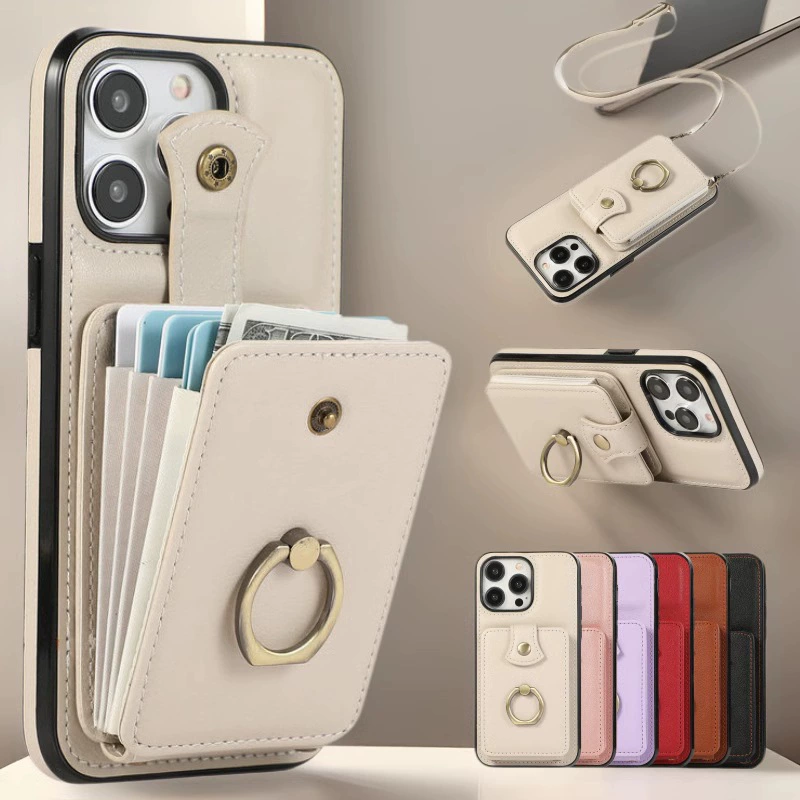 Apple, совместимый iPhone16 Pro, кольцо, трубка, чехол для телефона, бумажник, iPhone17, защитный чехол
