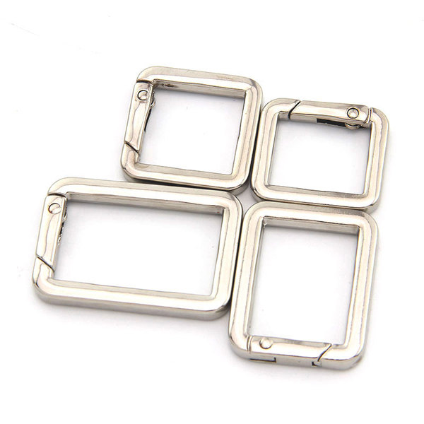 Square spring ring square buckle opening hanging buckle zinc alloy…