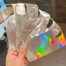 手机壳背卡ins炫彩渐变pet卡纸镭射彩虹创意胶片适用于iphone14pm